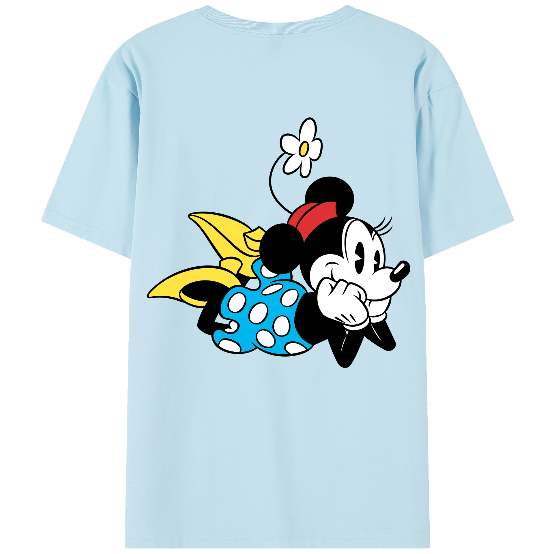 （画像用） ミッキーマウス Mickey Mouse 綿100％半袖Tシャツ（背面プリント）